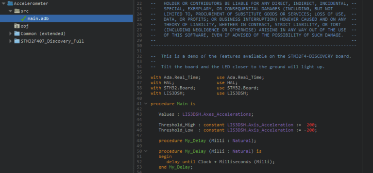 Ada na STM32