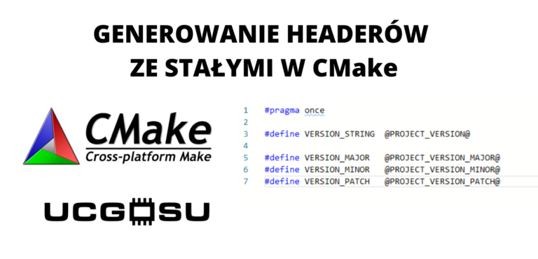 Generowanie headerów ze stałymi w CMake